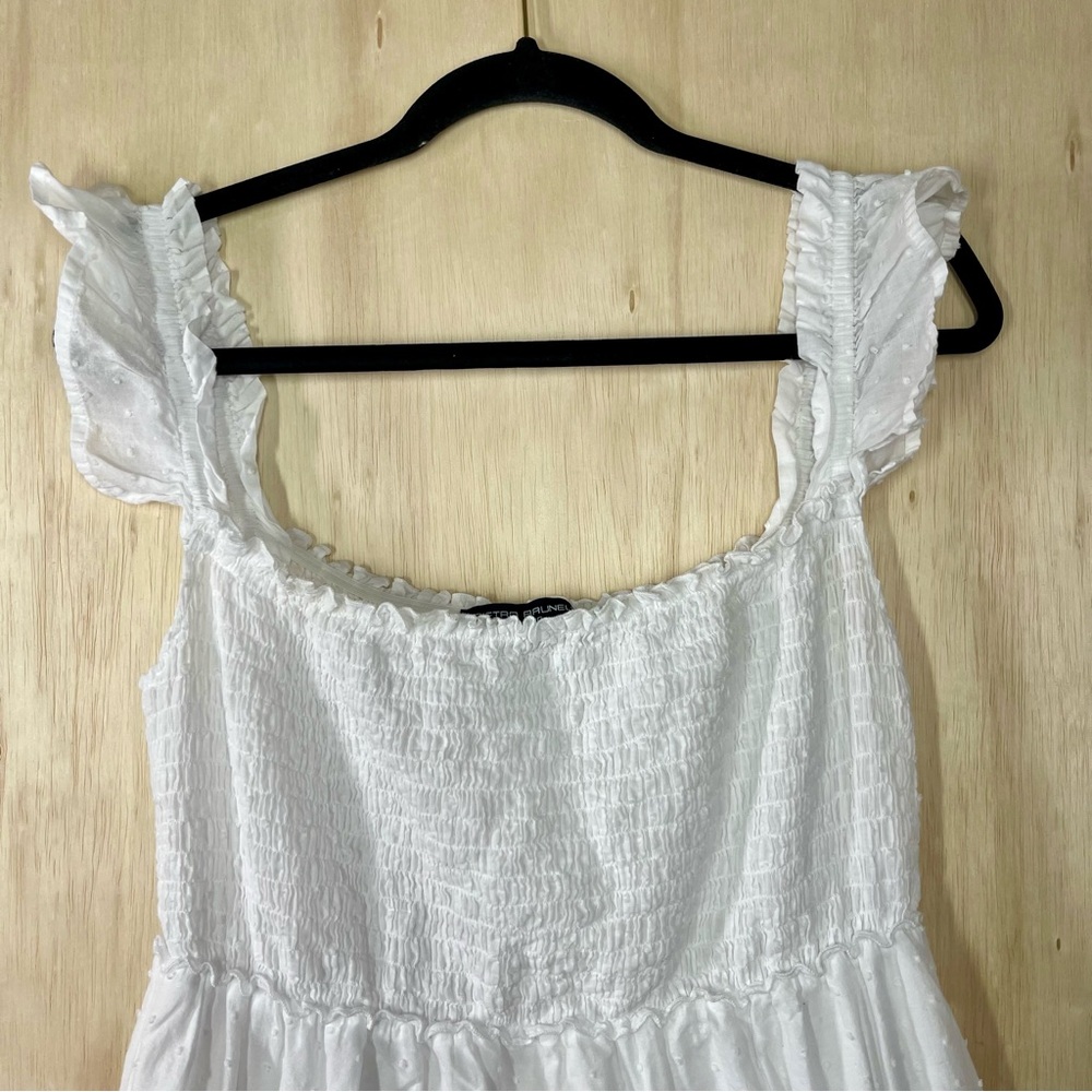 Pietro Brunelli Maternity CHLOÉ Long White Maternity Dress in Cotton Size L - Picture 5 of 14